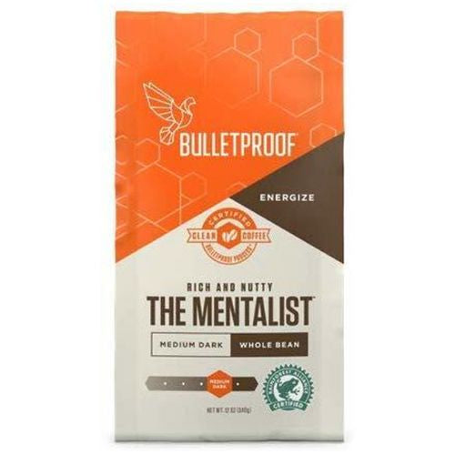 The Mentalist Whole Bean Coffee, Medium Dark Roast, 12 Oz, Bulletproof Keto Friendly 100% Arabica Coffee, Certified Clean Coffee, Rainforest Alliance, Sourced from Guatemala, Colombia & El Salvador (B01IN8GK8Q)