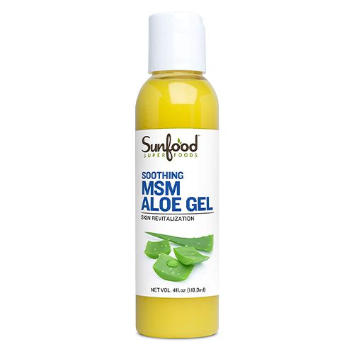 Soothing MSM Aloe Gel 4 fl oz (118.3 ml) Sunfood