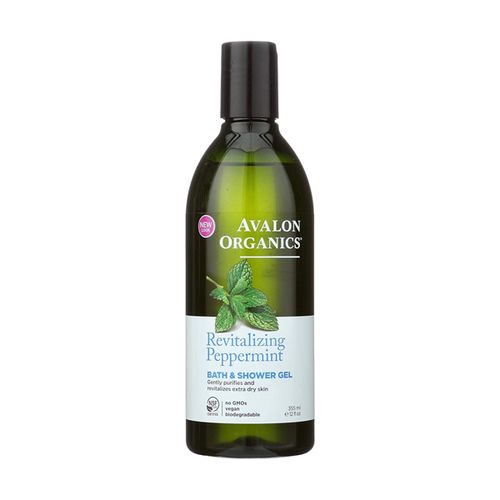Avalon Organics Bath & Shower Gel Revitalizing Peppermint 12 fl oz (355 ml)