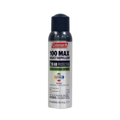 Coleman 100 Max 100% DEET Continuous Spray Insect Repellent 4 oz.