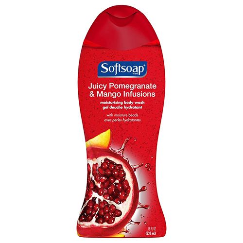 Softsoap Moisturizing Gel Body Wash Pomegranate and Mango - 18 oz