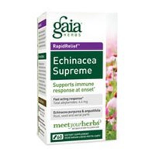 Gaia Herbs Echinacea Supreme - Immune Support Supplement - Echinacea Purpurea and Echinacea Angustifolia Blend to Support Immune System - 30 Vegan Liquid Phyto-Capsules (15-Day Supply)