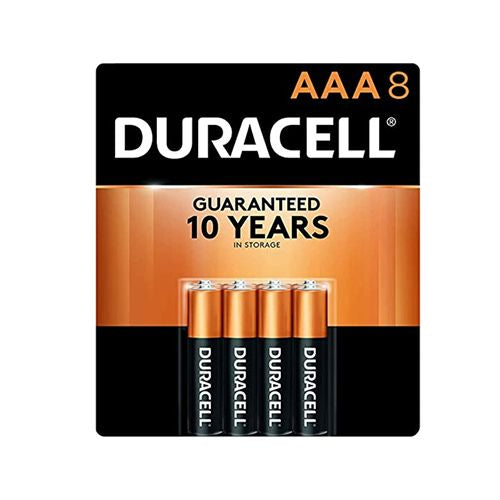 Duracell Coppertop AAA Battery with POWER BOOST™ 8 Pack Long-Lasting Batteries