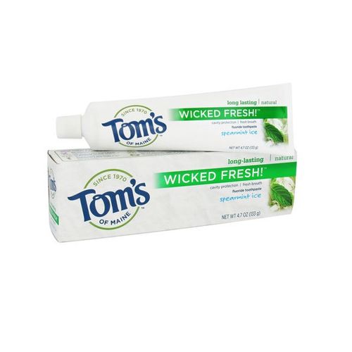 Tom s of Maine Wicked Fresh! Fluoride Toothpaste Spearmint Ice 4.7 Oz