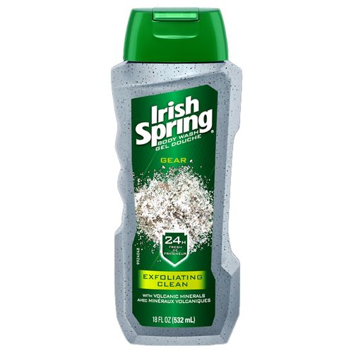 Irish Spring Exfoliating Body Wash for Men, Exfoliating Clean - 18 fl oz