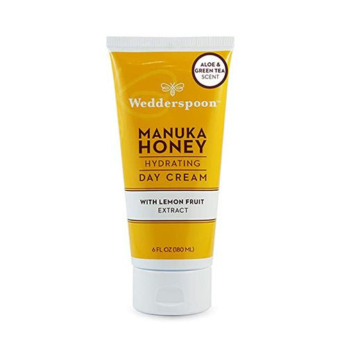 Wedderspoon Manuka Honey Hydrating Day Cream with Lemon Fruit Extract Aloe Green Tea Scent 6 fl oz 180 ml