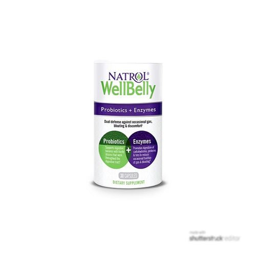 Natrol Natrol WellBelly Probiotics + Enzymes, 30 ea