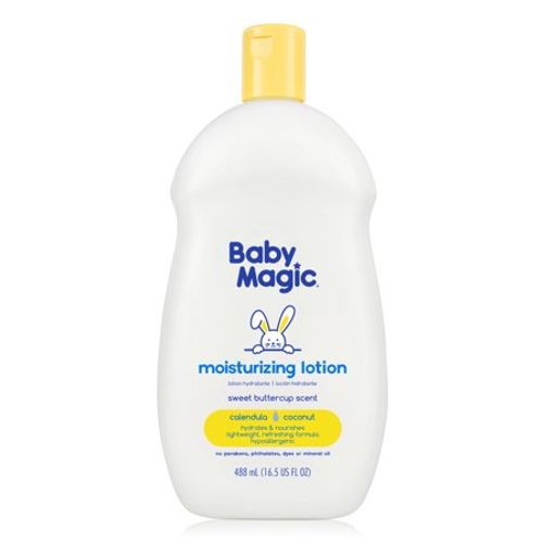 Baby Magic Moisturizing Baby Lotion Soft Powder Scent Hypoallergenic 16.5 oz.