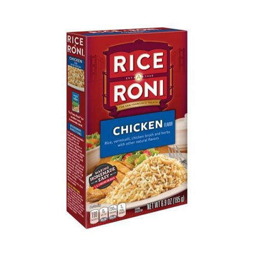 Rice A Roni Chicken Flavor 6.9 Ounce Paper Box