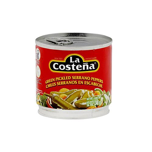 GREEN PICKLED SERRANO PEPPERS