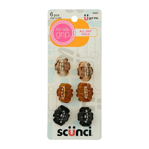 Scunci Hair Clips 6 count