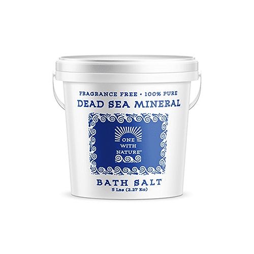 One With Nature Bath Salt Dead Sea Bath Salts Fragrance Free - 1 Each - 5 LB