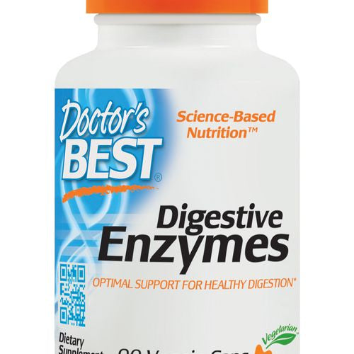 Doctor s Best Digestive Enzymes Non-GMO Vegetarian Gluten Free 90 Veggie Caps