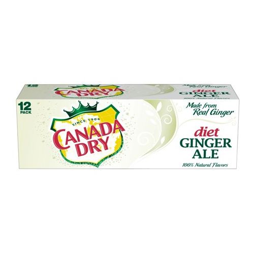 Canada Dry Zero Sugar Ginger Ale Soda 12 fl oz cans 12 pack
