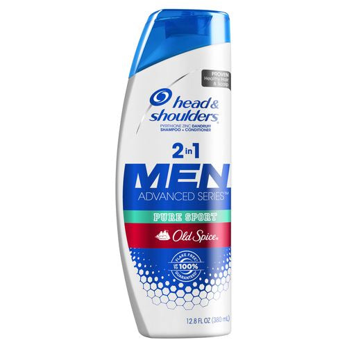 Head and Shoulders Old Spice Pure Sport Anti-Dandruff 2 in 1 Shampoo and Conditioner 12.8fl oz