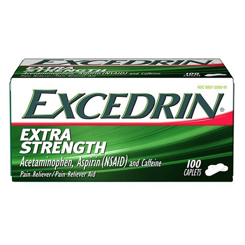 Excedrin Extra Strength Pain Reliever and Headache Medicine Caplets 100 Count