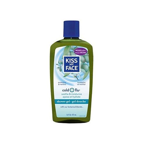 Kiss My Face Cold + Flu Shower Gel, Eucalyptus & Menthol 16 oz