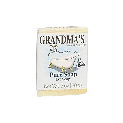GRANDMAS PURE & NTL SOAP LYE 6 OZ