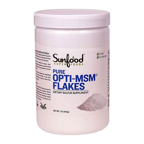 Pure Opti-MSM Flakes 1 lb (454 g) Sunfood