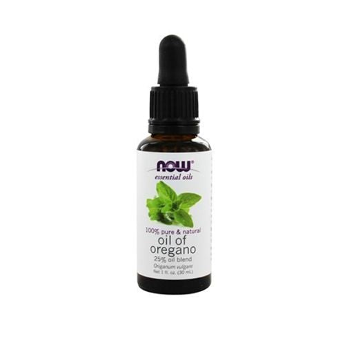 NOW Essential Oils Oil of Oregano 25% Blend of Pure Oregano Oil in Pure Olive Oil 1-Ounce