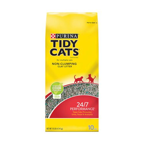 Purina Tidy Cats Non Clumping Cat Litter 24/7 Performance Multi Cat Litter 10 lb. Bag