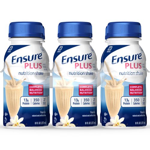 Ensure Plus Nutrition Meal Replacement Shakes Vanilla 8 Fl Oz 6 Count