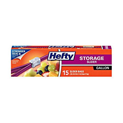 Hefty Slider Gallon Size Storage Bags