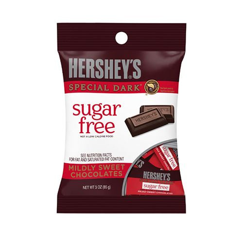Hershey's Special Dark Sugar Free Peg Bag, 3 oz, 12 Count