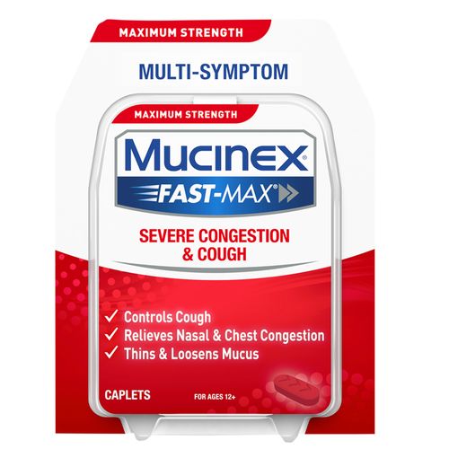Mucinex Fast-Max Adult Severe Congestion and Cough Caplets 20 Count