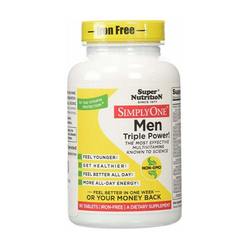 SuperNutrition Simply One Men Iron-Free Tablets 90 Ct