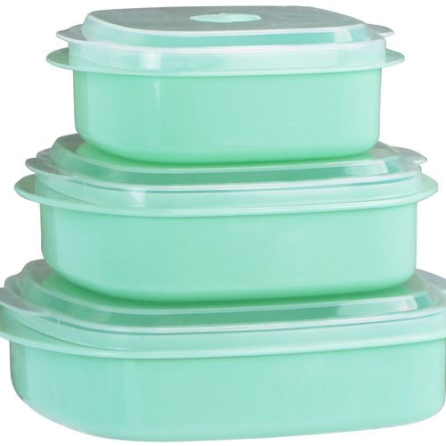 Calypso Basics Microwave Cookware/ Storage Set Seafoam