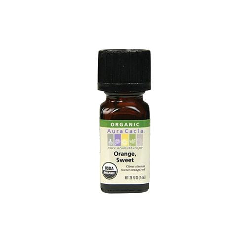 Aura Cacia Organic Essential Oil Orange Sweet 0.25 fl oz Liq