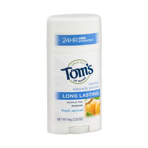 Tom s of Maine Long Lasting Natural Deodorant Fresh Apricot 2.25 Oz.