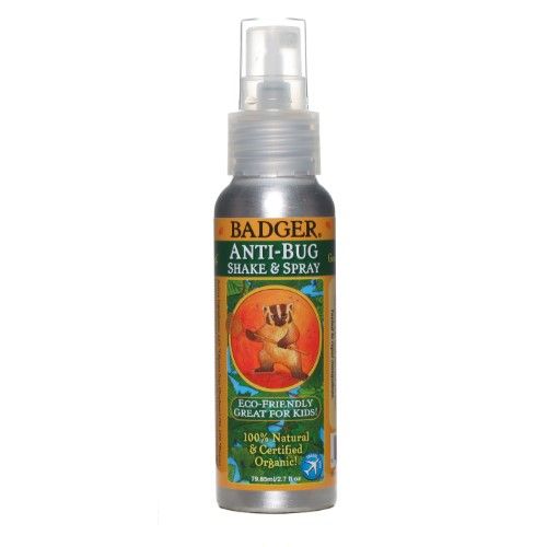 Badger - Anti-Bug Shake & Spray DEET-Free Natural Bug Spray Eco-Friendly Certified Organic Mosquito Spray Great for Kids Insect Repellent