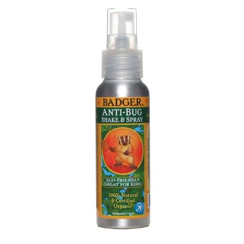 Badger - Anti-Bug Shake & Spray  DEET-Free Natural Bug Spray  Eco-Friendly  Certified Organic Mosquito Spray  Great for Kids  Insect Repellent