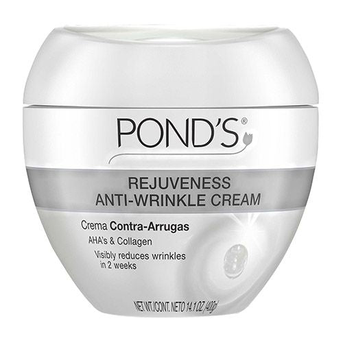 POND S Rejuveness Anti-Wrinkle Face Cream with Alpha Hydroxy Acid and Collagen 14.1 oz