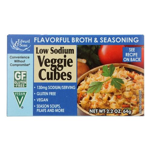 Edwards And Sons Natural Bouillon Cubes Veggie Low Sodium, 2.2 Oz