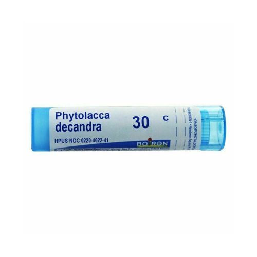 Boiron Phytolacca Decandra 30C Homeopathic Medicine for Sore Throat Pain Radiating To The Ears 80 Pellets