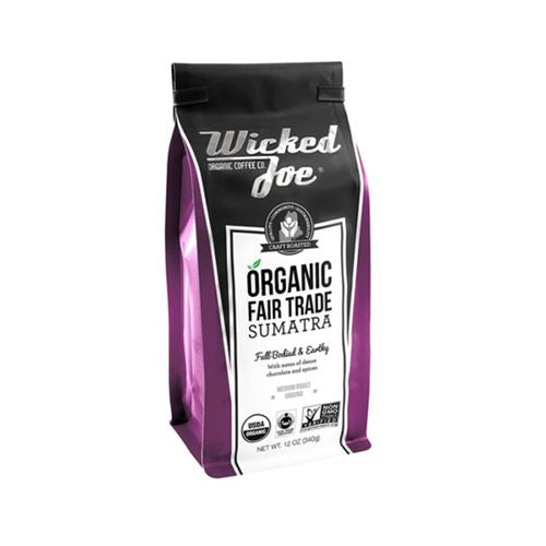 Wicked Joe Coffee, Coffee Sumatra Ground - 12oz
