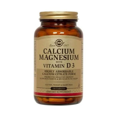 Solgar Calcium Magnesium with Vitamin D3 150 Tabs