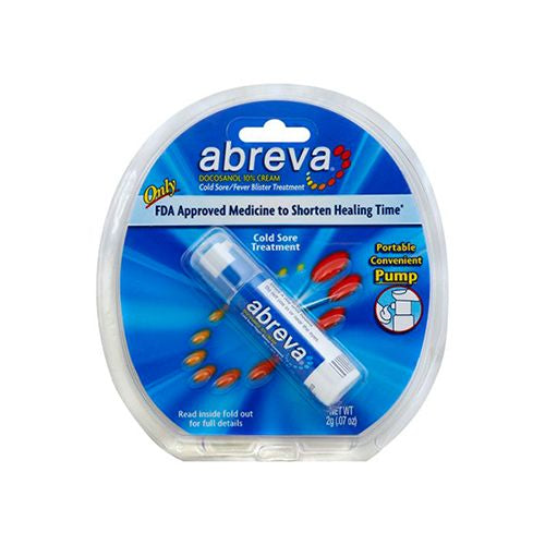 Abreva Docosanol 10% Fever Blister and Cold Sore Treatment 0.07 Oz