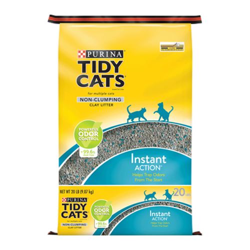 Purina Tidy Cats Non Clumping Cat Litter Instant Action Low Tracking Cat Litter 20 lb. Bag