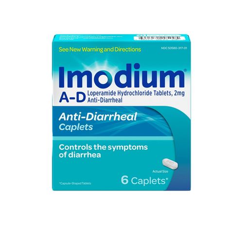 Imodium A-D Loperamide Hydrochloride Diarrhea Relief Caplets - 6 ct.