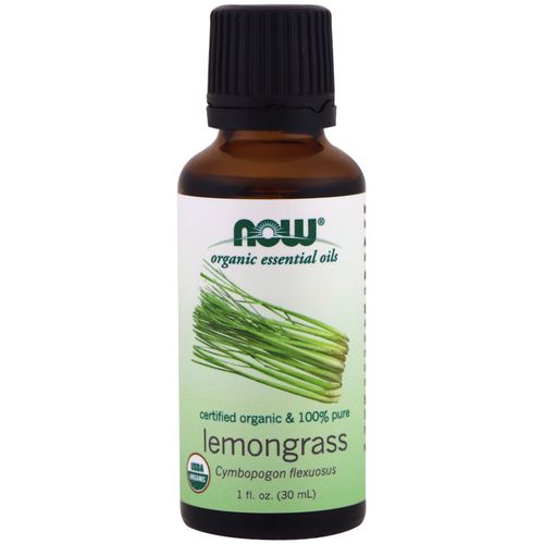 Now Foods Organic Essential Oils Lemongrass 1 fl oz (30 ml)