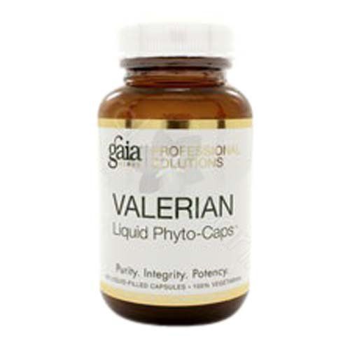 Gaia Herbs Valerian Root Sleep Support Non Habit Forming Herbal Sleep Aid Melatonin Free Vegan Liquid Capsules 60 Count