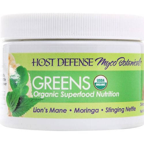 Host Defense MycoBotanicals Greens Powder Immune Support Superfood Mushroom Mycelium 3.5 Oz