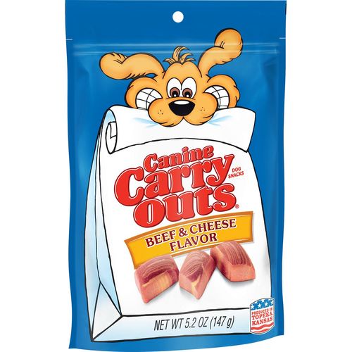 Canine Carry Outs Beef & Cheese Flavor Dog Snacks 5.2-Ounce Bag