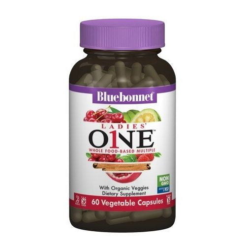 Bluebonnet Nutrition Ladies ONE Whole Food-Based Multiple 60 Vegetables Capsules