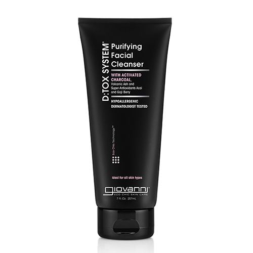 Giovanni D:tox System Purifying Facial Cleanser with Super Antioxidants Activated Charcoal 7 oz.