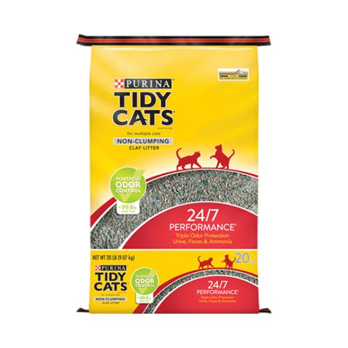 Purina Tidy Cats Non Clumping Cat Litter  24/7 Performance Multi Cat Litter  20 lb. Bag